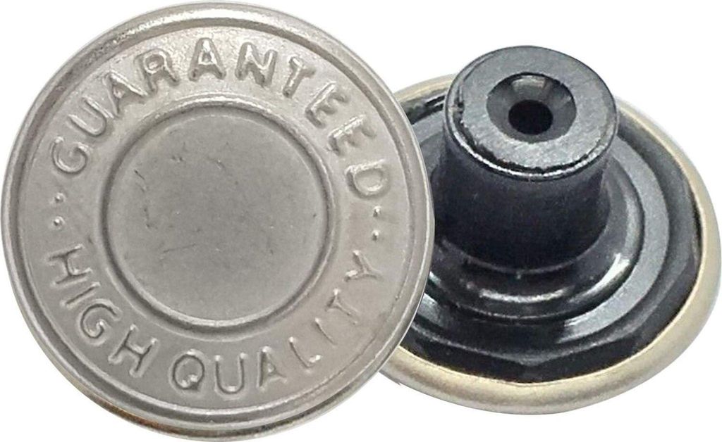 Ersatz Jeans Knopf Hammer auf Tack Schnellverschluss mit Rš¹cken Stift Hand Gepresstes Nieten fš¹r Kleidung Reparatur, Jeans, Jacken - Silbern,...