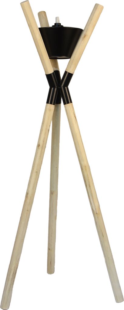 UNUS Gartenfackel Gartenfackeln für draußen aus Holz mit Produktbild 