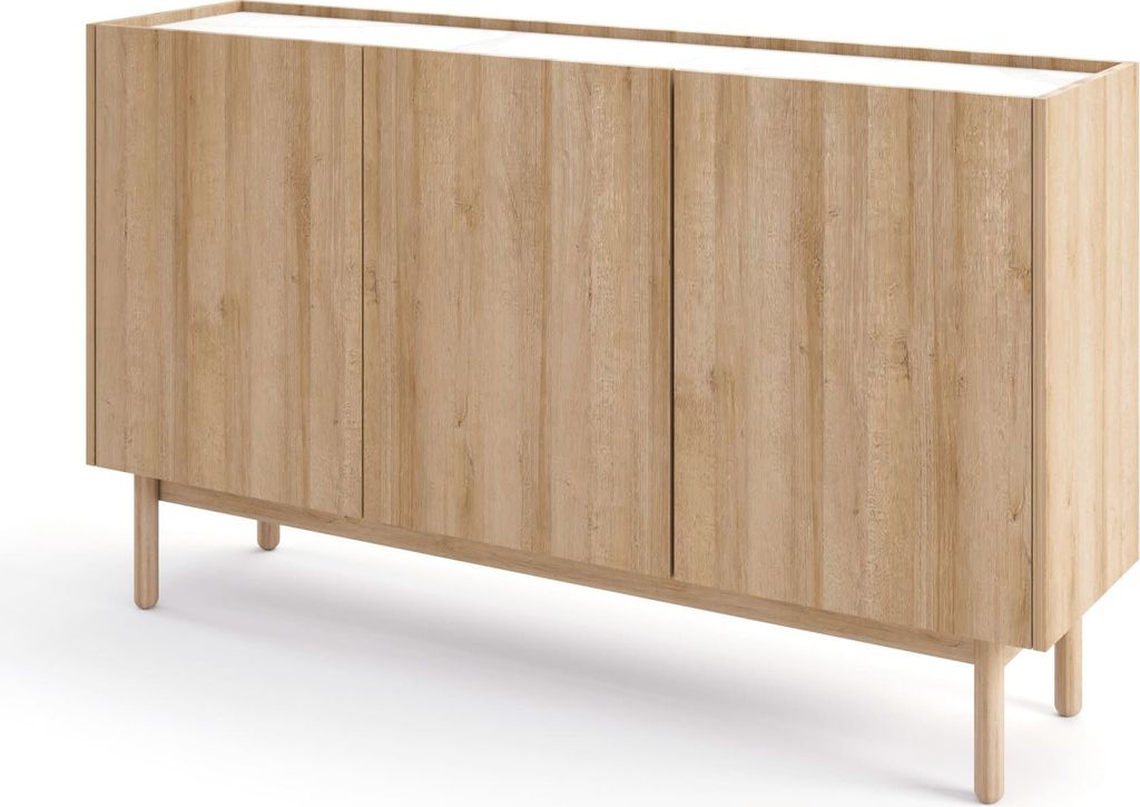 Highboard, Moderne Kommode Sideboard Schrank Wohnzimmer, Esszimmer, Flur & Diele - Kommode Vintage V1 144 - Riviera