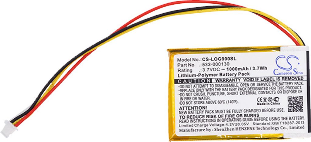 Batterie für Logitech G403, (equ.533-000130), 1000mAh
