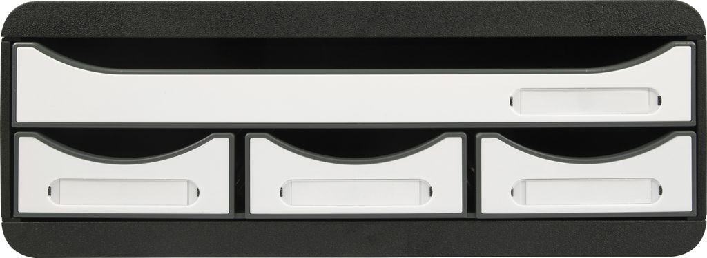 Exacompta TOOLBOX, Ablagemodul mit 4 Schubladen - Weiß glossy - 3197213D
