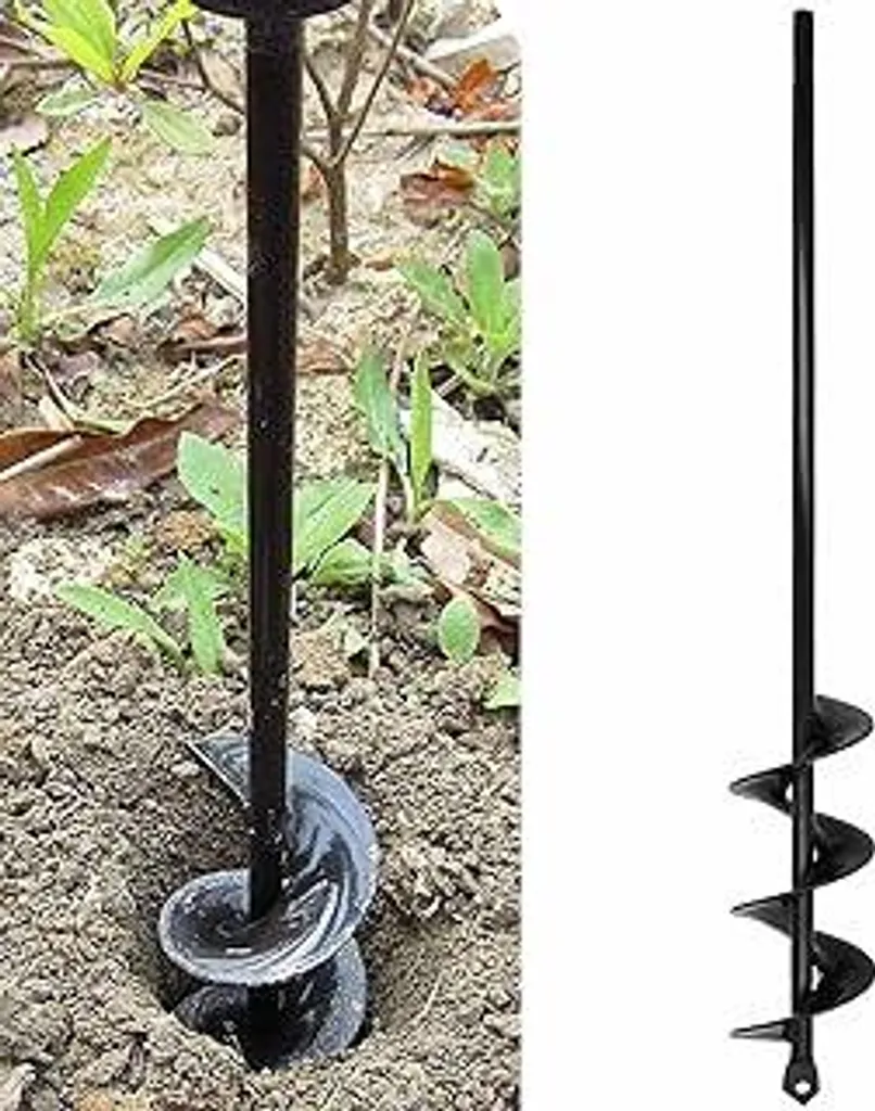 Trivella Professionale per Giardinaggio 4x42 cm - Acciaio Solido