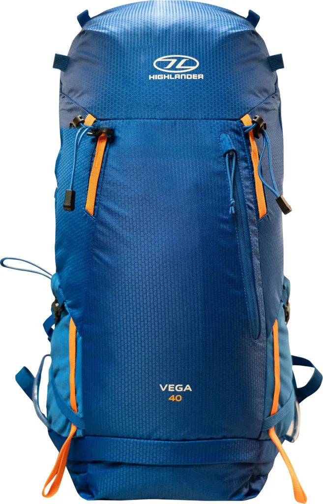 Sac à dos de randonnée 40 litres bleu ciel Highlander Vega pour homme