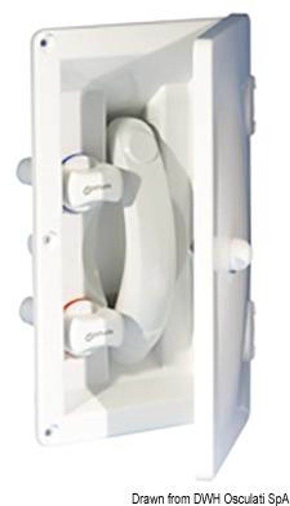 Whale Flush Mount Dusche ohne Abdeckung kalt warm Wasser - Osculati 17.031.06