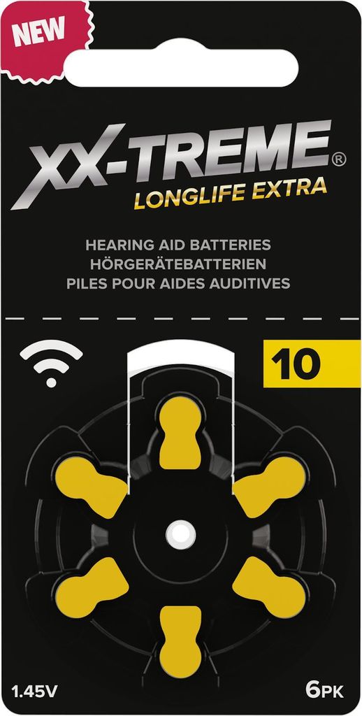 XX-Treme Longlife Extra Hörgerätebatterien Typ 10 Produktbild 