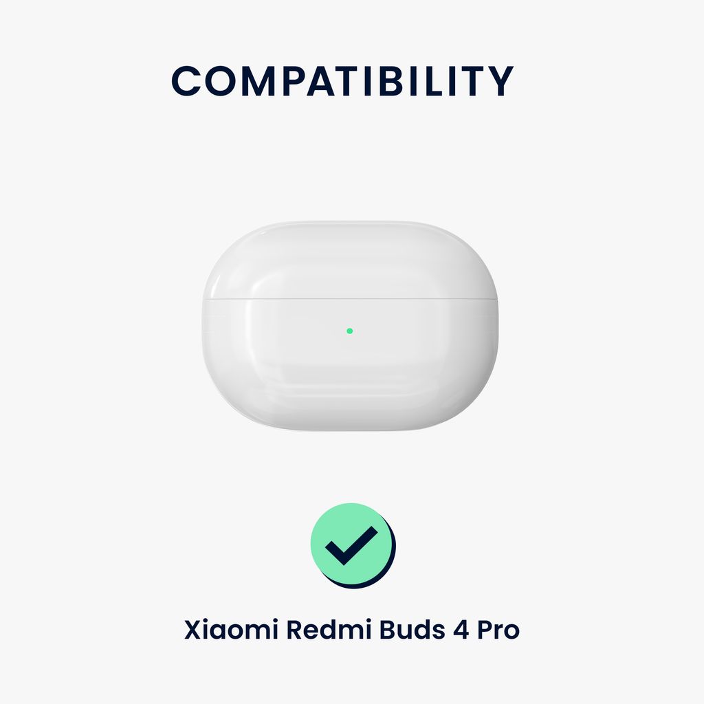 EasyBee 2er Pack Silikon-Hülle Für Xiaomi Redmi Buds 4 – Mit 2 Karabinern, Stoßfest & Hautfreundlich