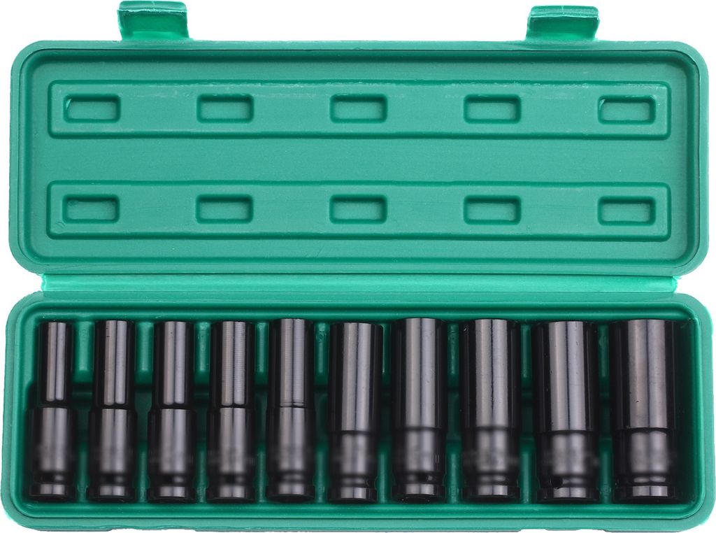 Deep Impact Socket Set Starke Härte Einfach zu installieren 1/2 Zoll Drive Socket Set mit Aufbewahrungsbox für Autoreparatur