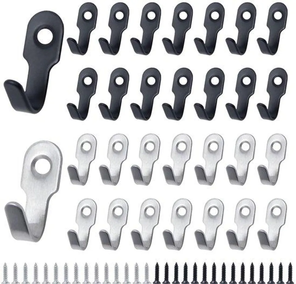 Crochets adhésifs pour suspendre ustensiles et serviettes lot de 30 inox