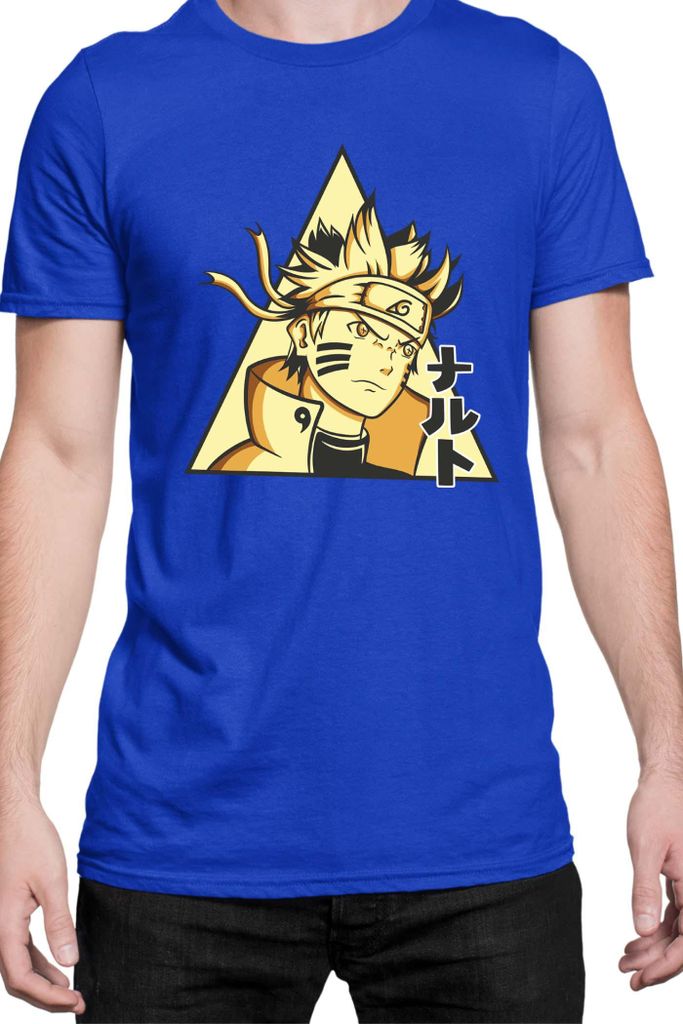 Herren T-Shirt Naruto Naruto 08, Man L / Blau