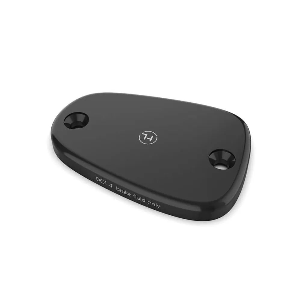 Couvercle Highsider noir CNC anodisé pour bocal de frein moto sport