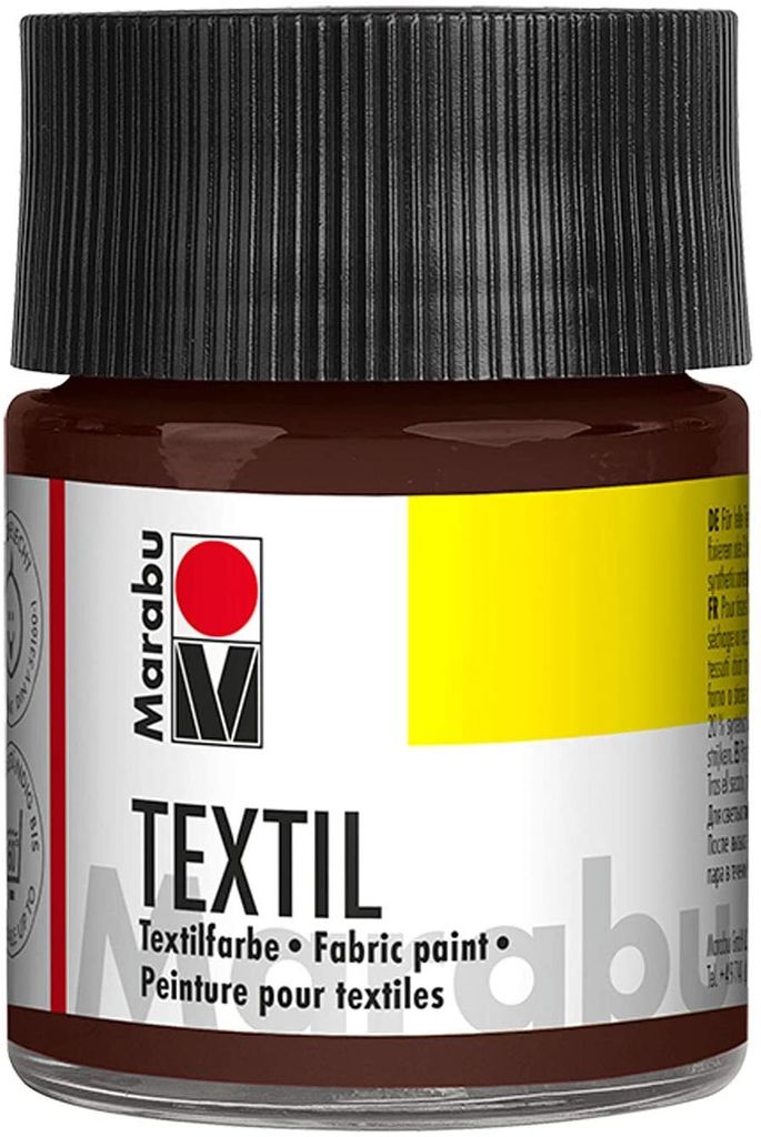 Marabu 1716 05 045 Textilná tmavohnedá 045, 50 ml Obrázok produktu 
