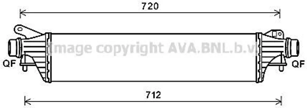 PRASCO OL4661 Intercooler OE 1302311 de rechange pour Opel Corsa E