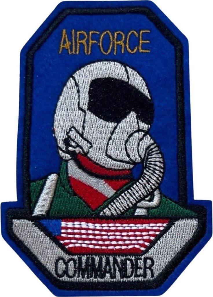 Airforce Commander Jet Fighter Pilot Emblem Aufnäher zum Aufbügeln