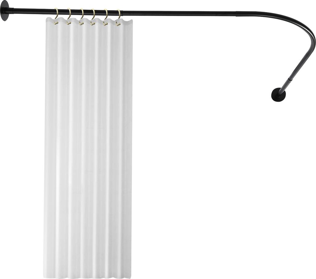 Duschvorhangstange Edelstahl einstellbare Duschstange für Badezimmer Badewanne