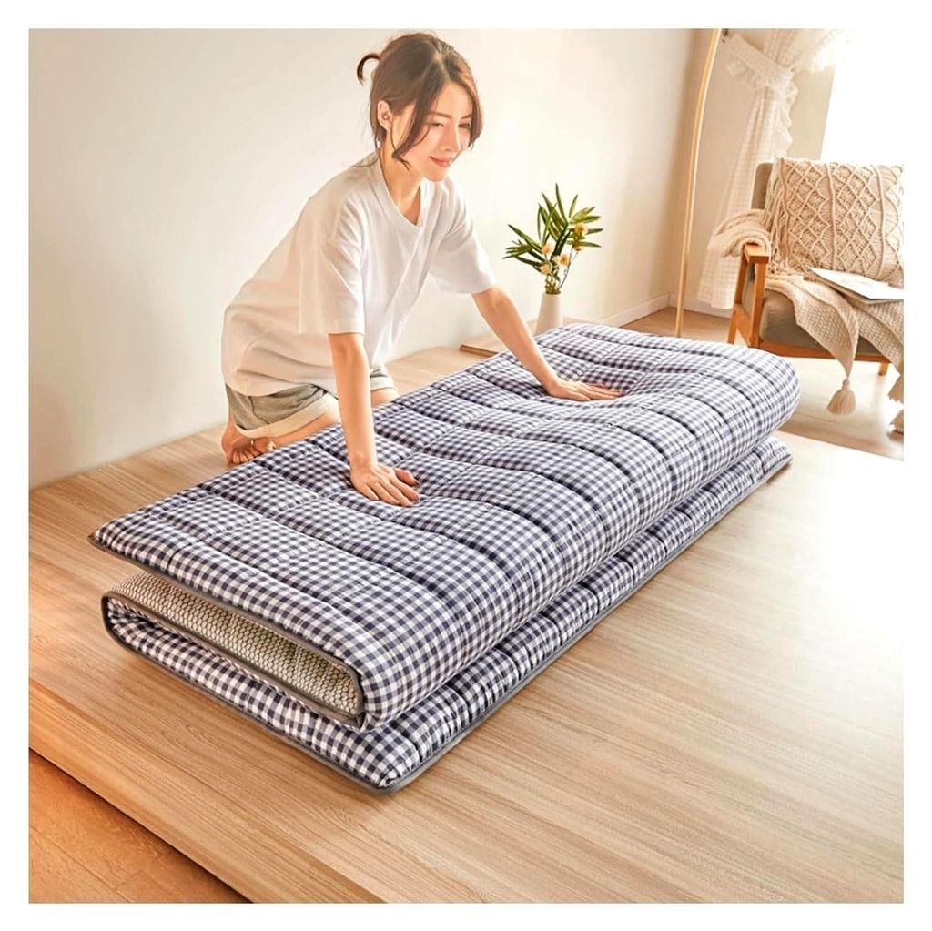 Japanische Futon-Matratze, tragbares faltbares Tatami-Bodenkissen, rutschfeste atmungsaktive Matratze für Zuhause und Wohnheim, platzsparendes Design
