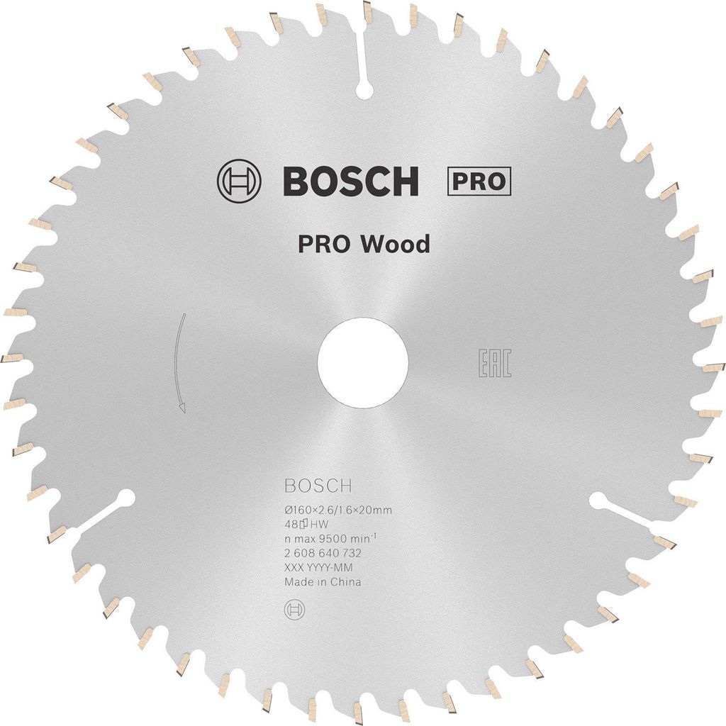 Lama circolare per legno PRO, 160 x 2,6 x 20 mm, T48 Immagine del prodotto 