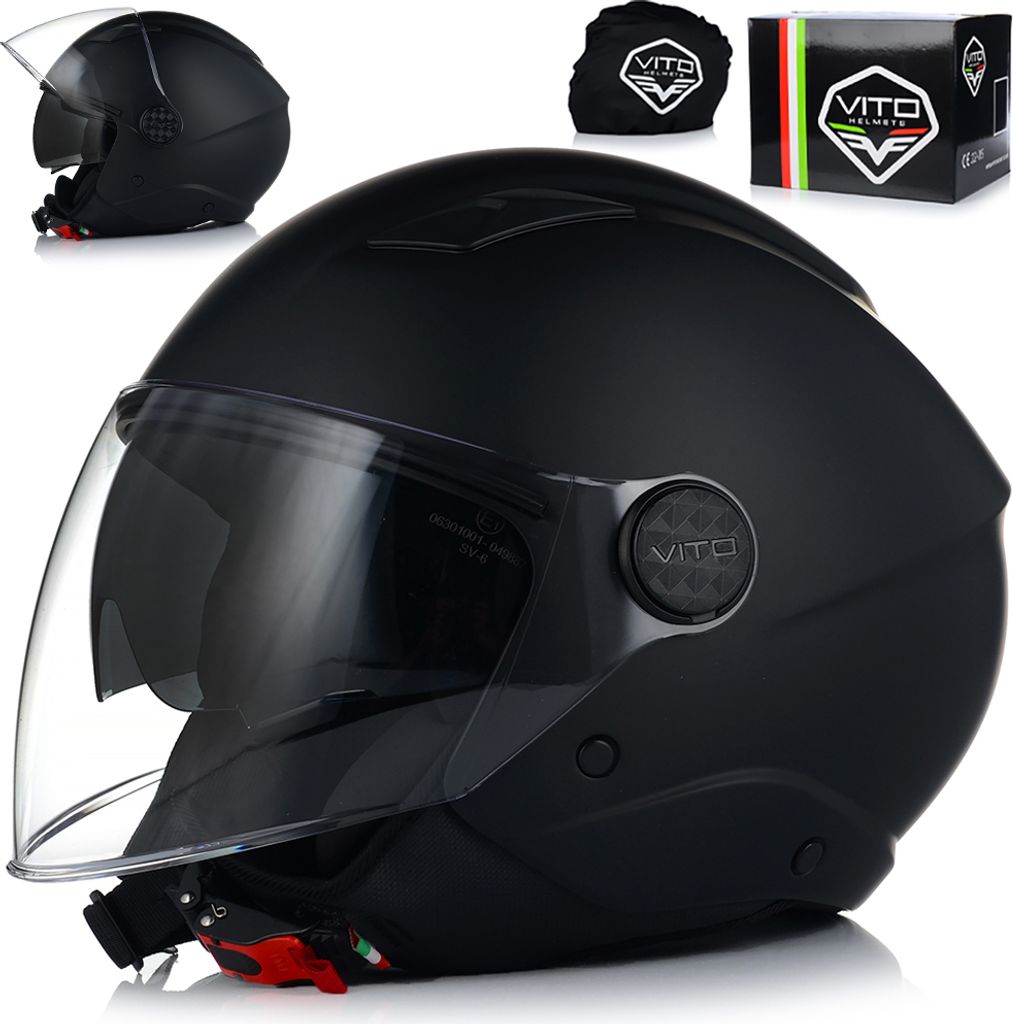 Jethelm Motorradhelm | VITO SARENTA | Helm mit integrierter Produktbild 