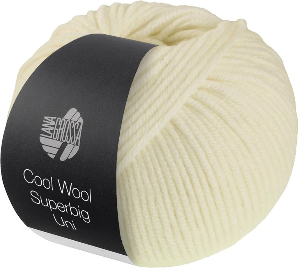 Lana Grossa Cool Wool SUPERBIG Uni 50 g extravoluminöse Produktbild 