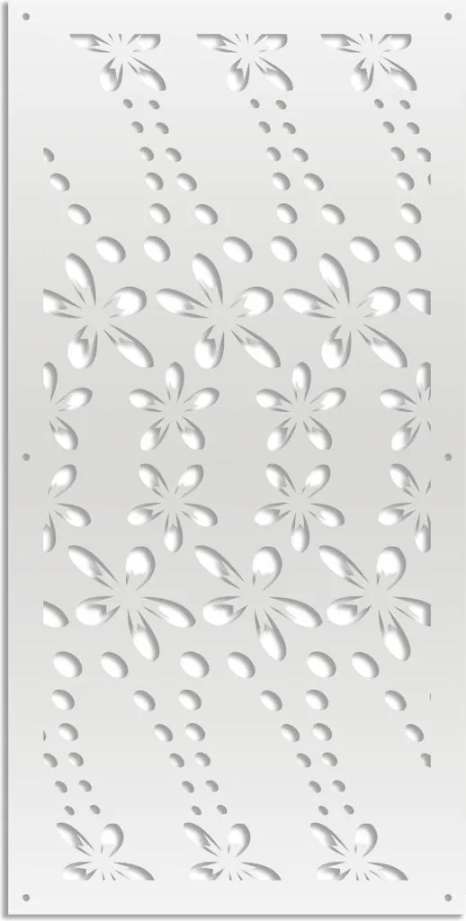 SPRING Pannello Parasole Traforato 50x150 - Design Bianco per Interni