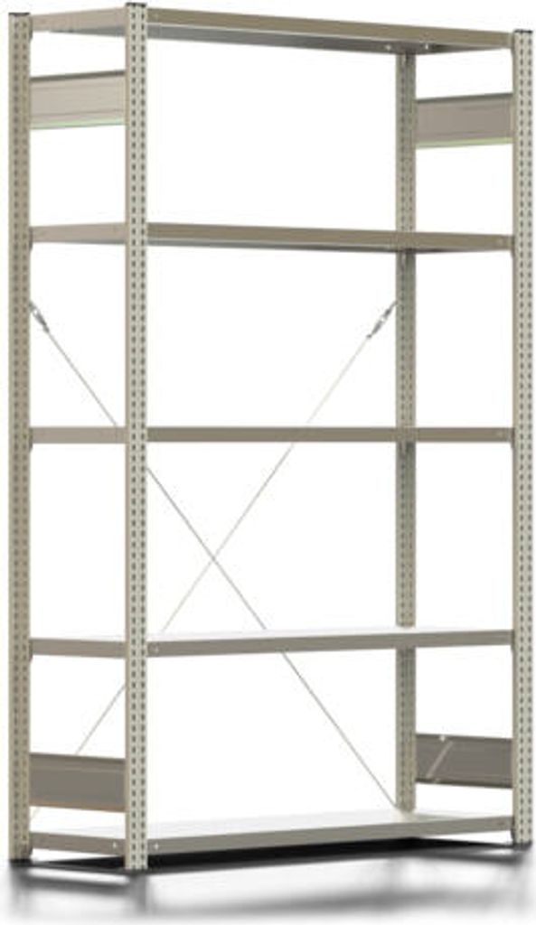 Fachbodenregal mit Tiefenriegel - 350 kg - 2.000 x 1.341 x Produktbild 