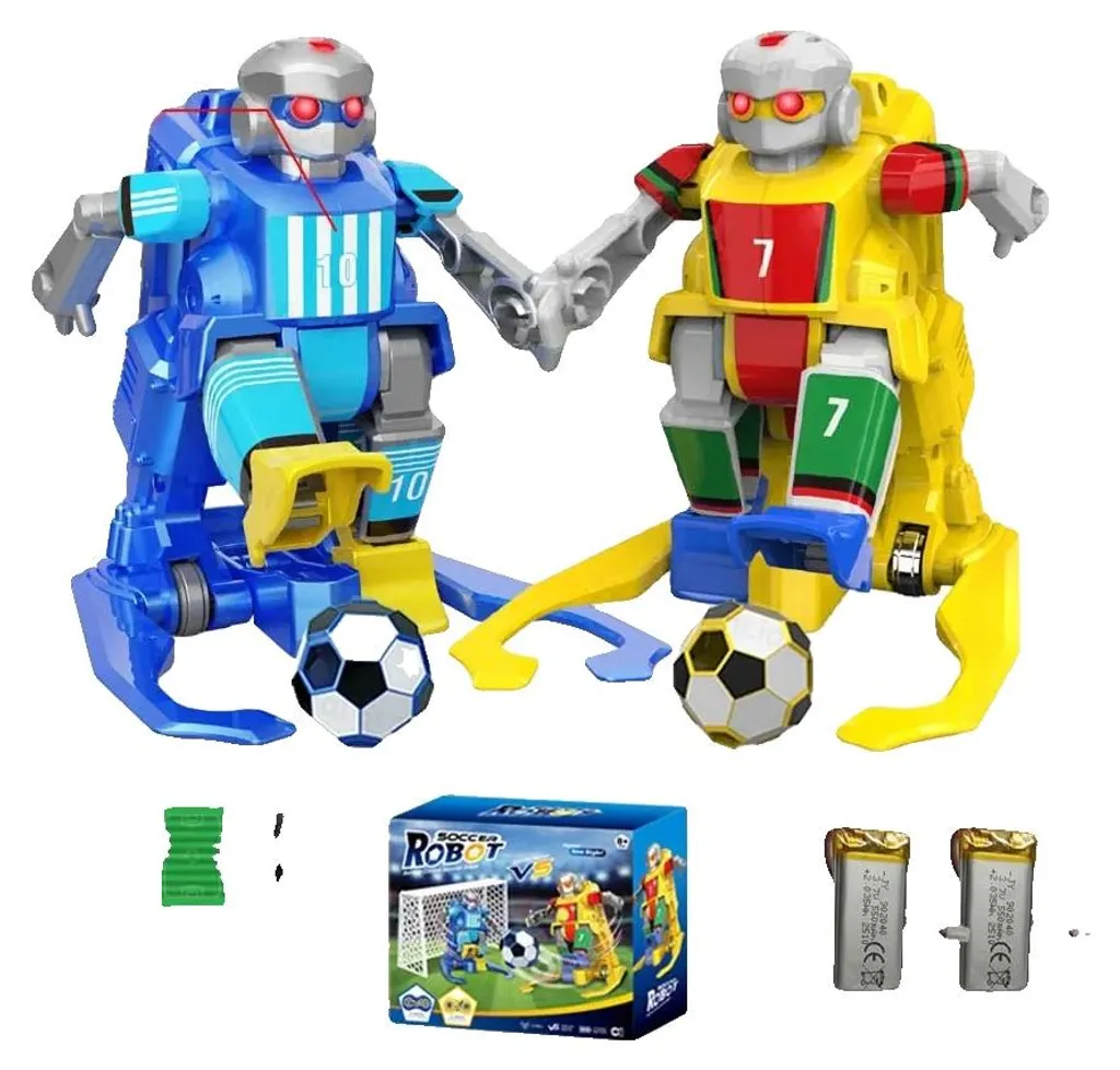 Jeu de Foot Interactif : Paire de Robots Radiocommandés Rechargeables