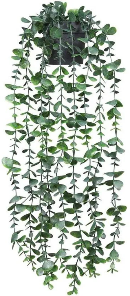 Plante artificielle eucalyptus vert en pot pour balcon et terrasse