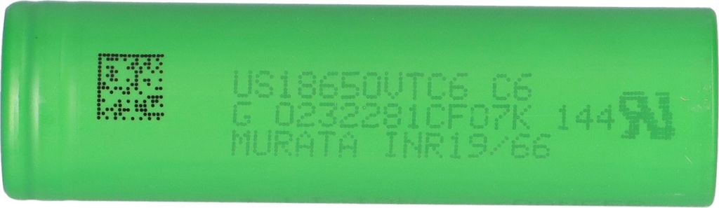 6x Murata Akku US 18650 VTC6 3120mAh 30A Akkus