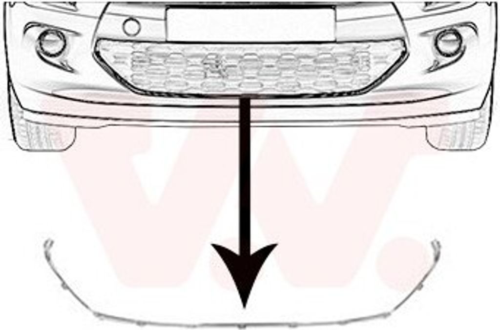 VAN WEZEL 0934598 Stoßstangen-Abdeckung Vorne für CITROËN C3 II (SC) C3 II Kasten / Schrägheck (SC)