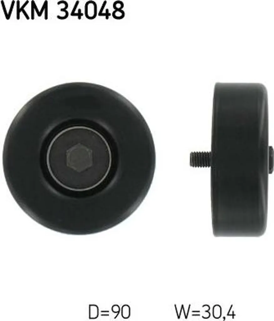 Galet de Guidage SKF VKM 34048 pour Courroie Crantée Ford Mondeo