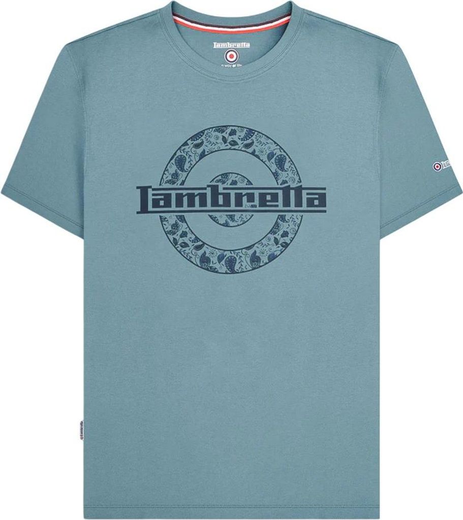 Lambretta - T-Shirt für Herren LB398 (S) (Rauchblau)