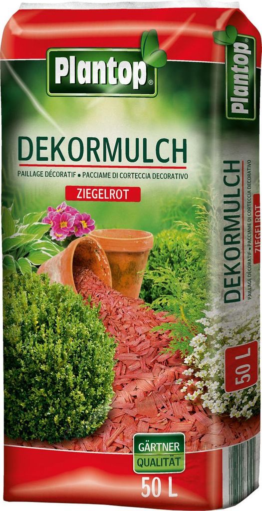 Nohel Garden Mulč kůrový PLANTOP dekorační červený 50l Obrázek produktu 