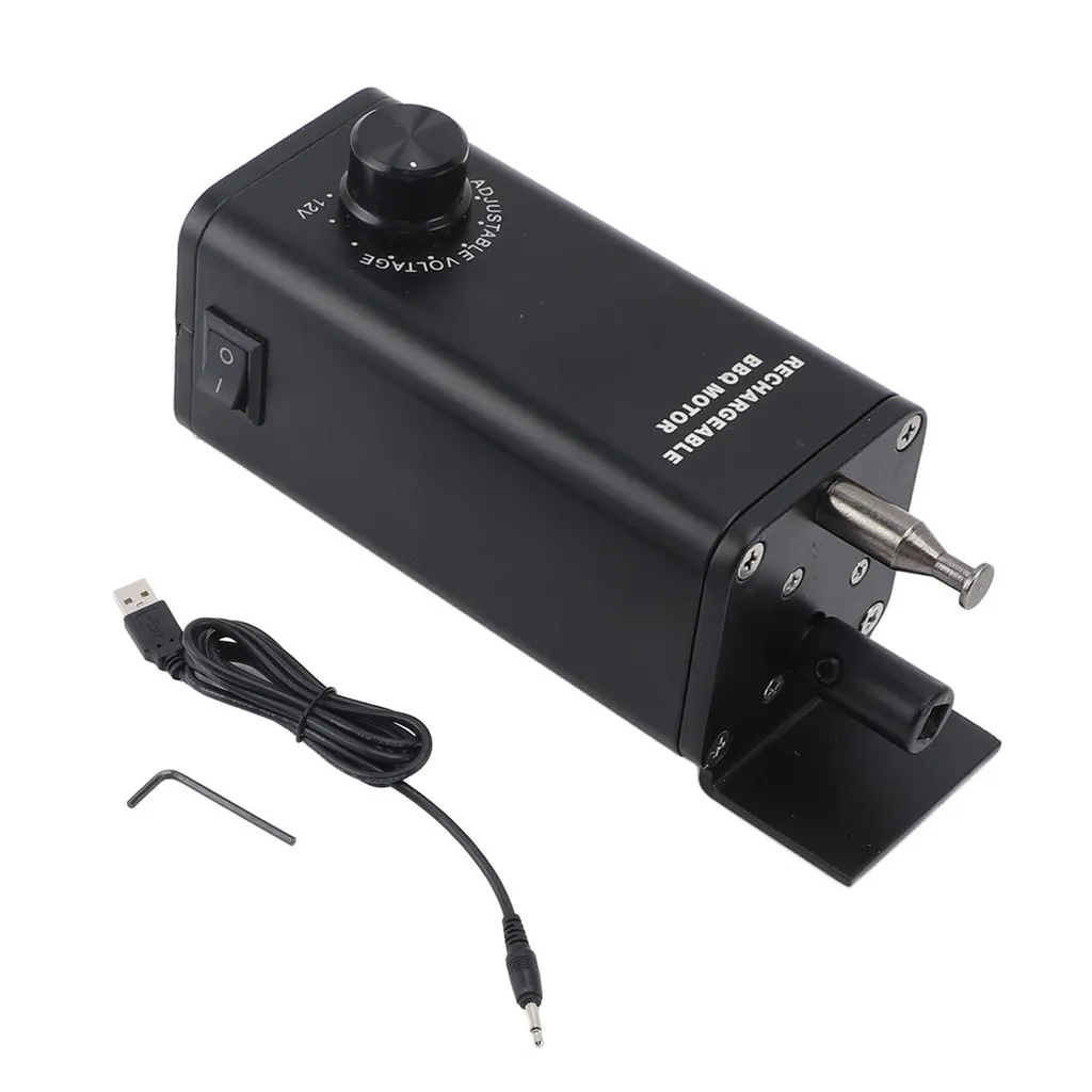 Moteur de gril rechargeable en aluminium 10W avec vitesse variable DC