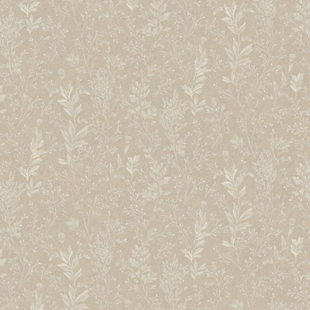 Duro Tapete Blätter Beige - 661129 - 53 cm x 10.05 m