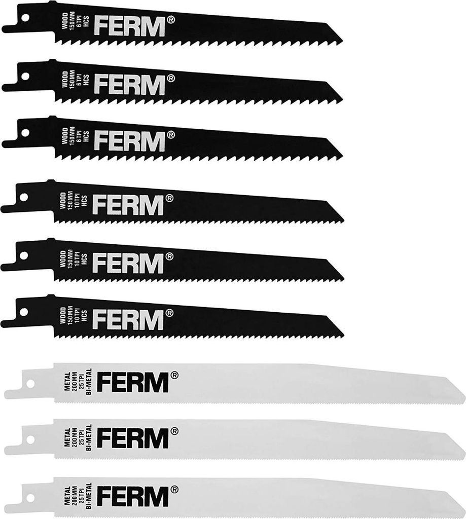 Ferm RSA1001 Sägeblättersatz FRS-600 9-teilig, Produktbild 