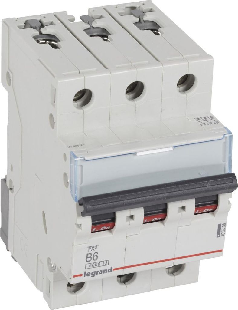 Legrand TX3, Miniatur-Leistungsschalter, Typ B, IP20, 240 - 415 V