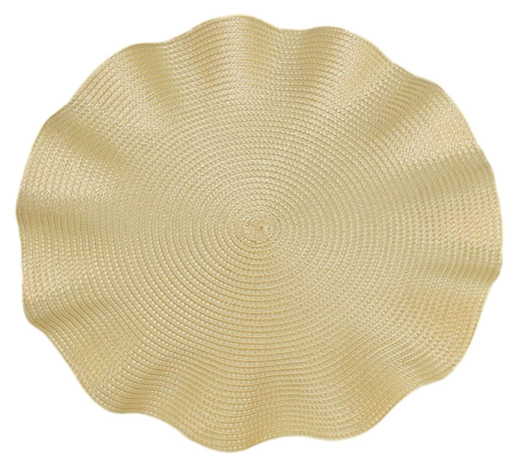 Handgewebtes rundes Platzset, wasserdicht, hitzebeständig, rutschfest, rustikale Küchendekoration für Zuhause und Restaurant