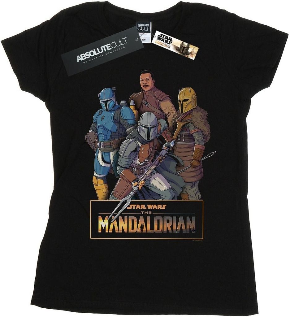 Star Wars - "The Mandalorian" T-Shirt für Damen BI42993 (XL) (Schwarz)