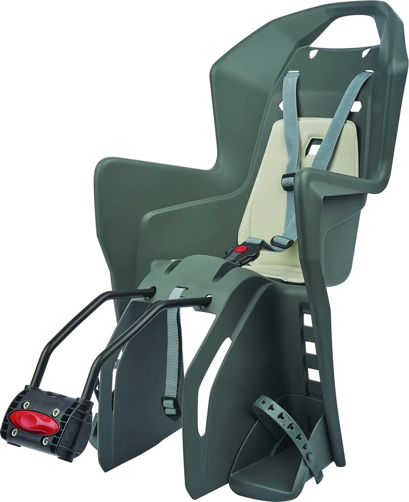 Siège Vélo Enfant FISCHER : Voyagez en Sécurité et sans Vibrations Gris