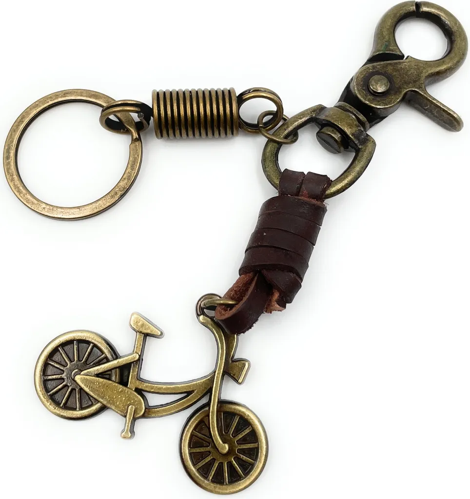Portachiavi Bicicletta Bronzo Onwomania: Regalo Portafortuna Ciclisti