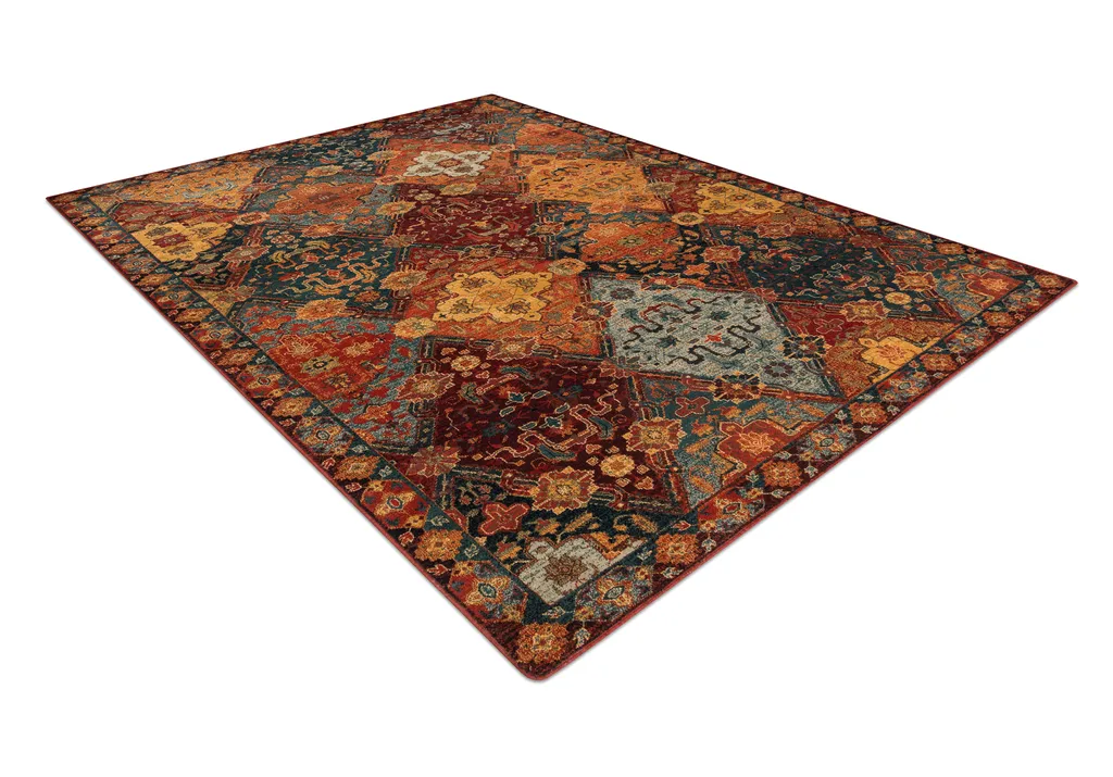 Tapis en laine OMEGA Torino oriental rouge rubis chic - 170x235 cm