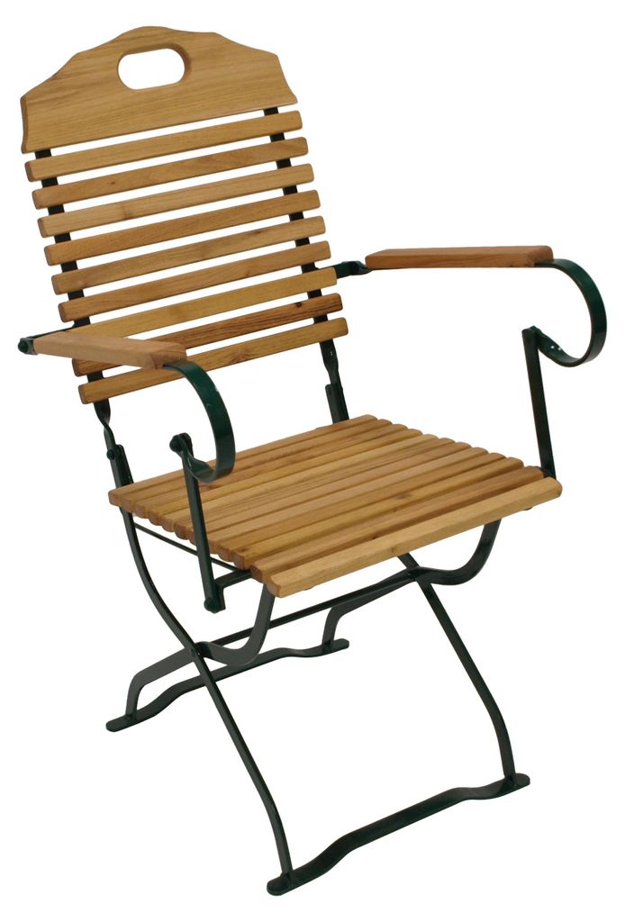 Klappstuhl Holzstuhl Gartenstuhl Stuhl, Dunkel Grün mit Produktbild 