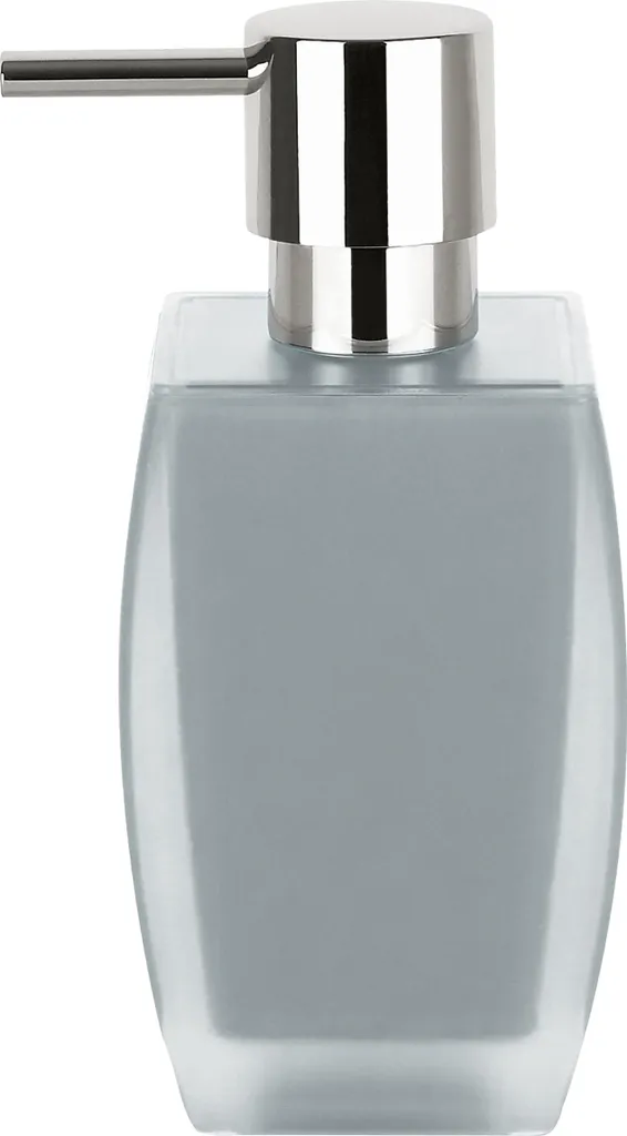Petit Distributeur Savon Design Freddo Gris 200ml - Pompe Anti-Goutte 15cm