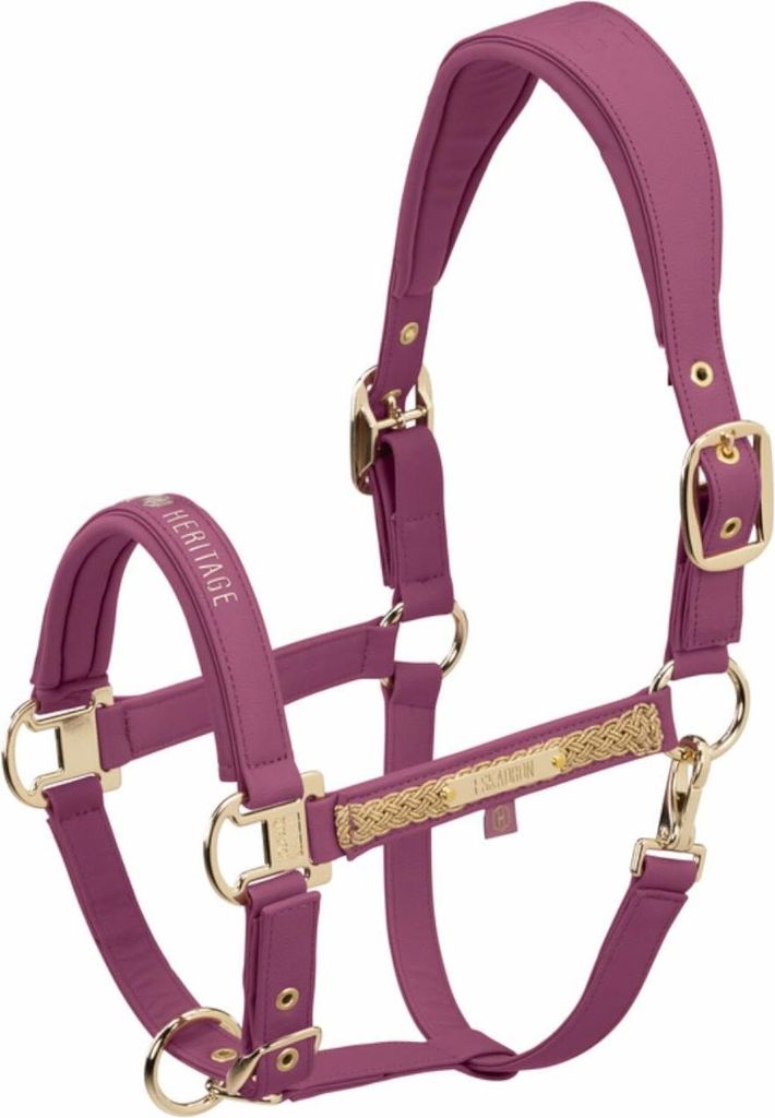 Eskadron Halfter FAUX LEATHER DOUBLE PIN wildberry Heritage HW 25/26, Größe:P2