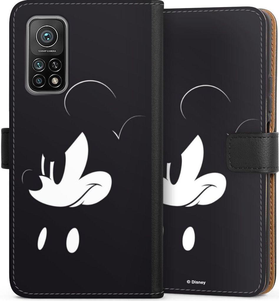 DeinDesign Klapphülle für Xiaomi Mi 10T Pro 5G Handytasche Lederhülle Tasche Disney Mickey Mouse Offizielles Lizenzprodukt