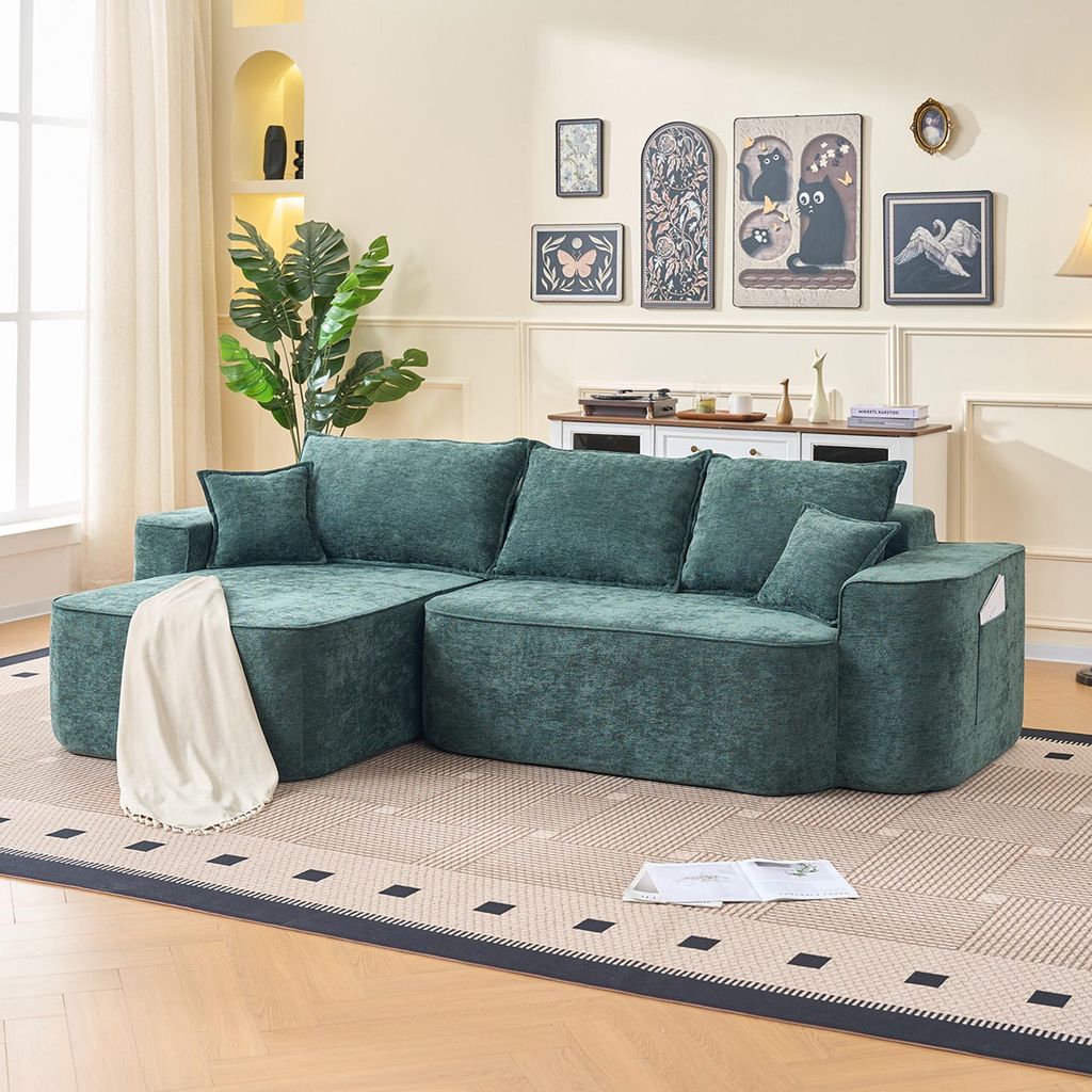 L-förmiges Ecksofa Modernes modulares Sofa 262cm, 3-4 Produktbild 