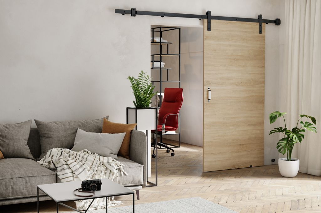 KIER FURNITURE Schiebetüren RETRO - 106x205x1,6 cm - Sonoma-Eiche