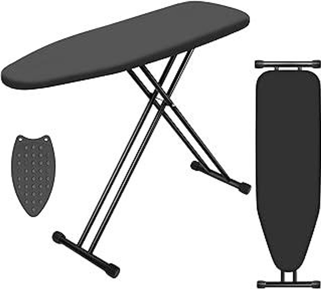 Klappbares Bügelbrett VIOFOTT, Ironing Board,höhenverstellbar 65-95cm,110x34cm,stabiles Gestell,Bügelbrett ist höhenverstellbar,Speicherplatz s...