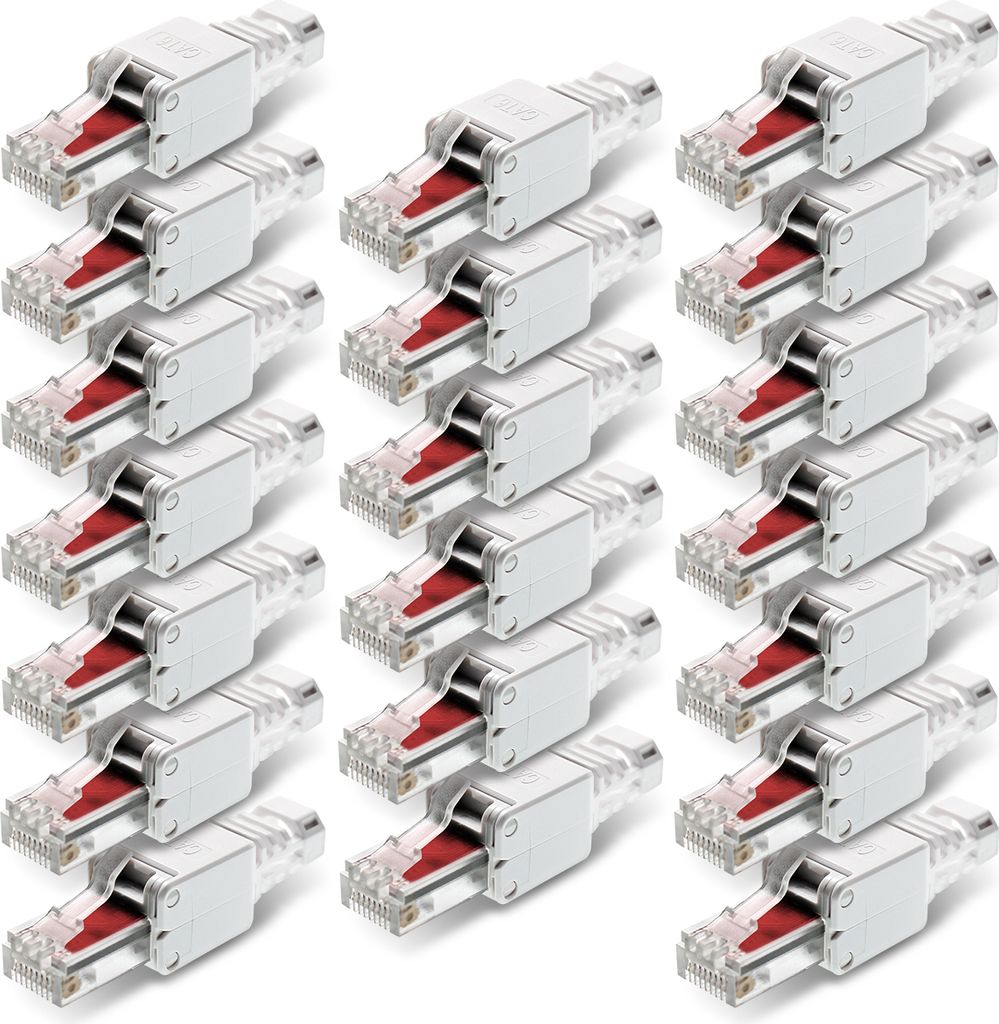 20x Cat6 Netzwerkstecker Netzwerk Stecker RJ45 Cat7 Cat5 Produktbild 