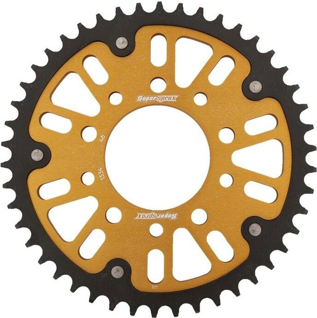Stealth-Kettenrad Supersprox 530 - 46Z (gold) RST-1334:46-GLD|ID 80,0 LK 110,0 5-Loch/5-Loch
