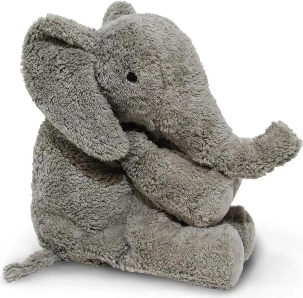 Senger Doudou éléphant petit format en coton bio fabriqué à la main